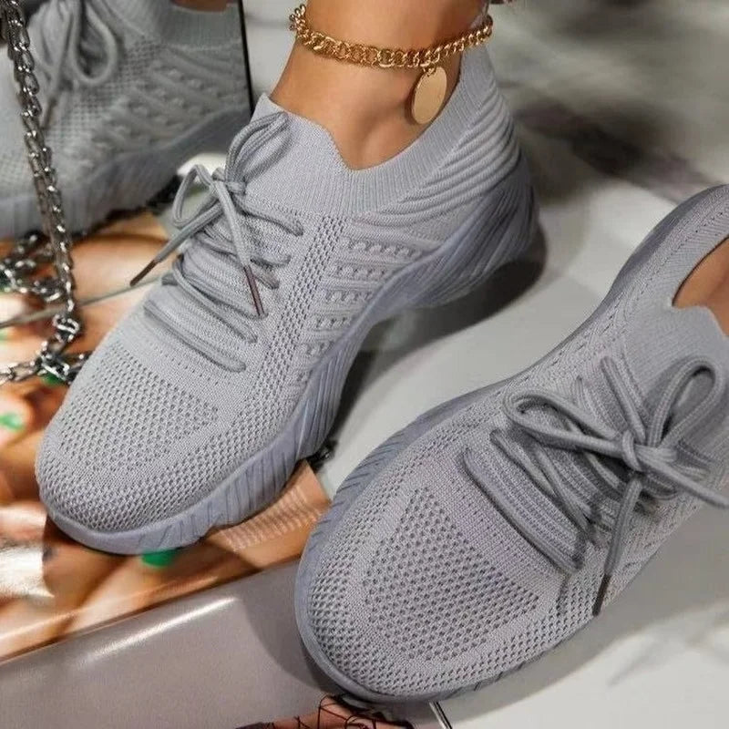 Red Casual Sports Shoes for Women Comfort Mesh Tennis Shoes Light Sneakers Women 2024 New Plus Size 43 Student Vulcanized Shoe