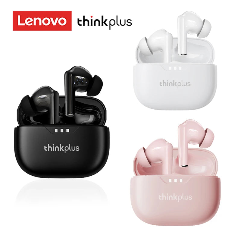 2026 Original Lenovo Earphone Wireless Bluetooth 5.3 Headphones HiFi Stereo Noise Reduction Sport Earbuds Touch Control New Gift