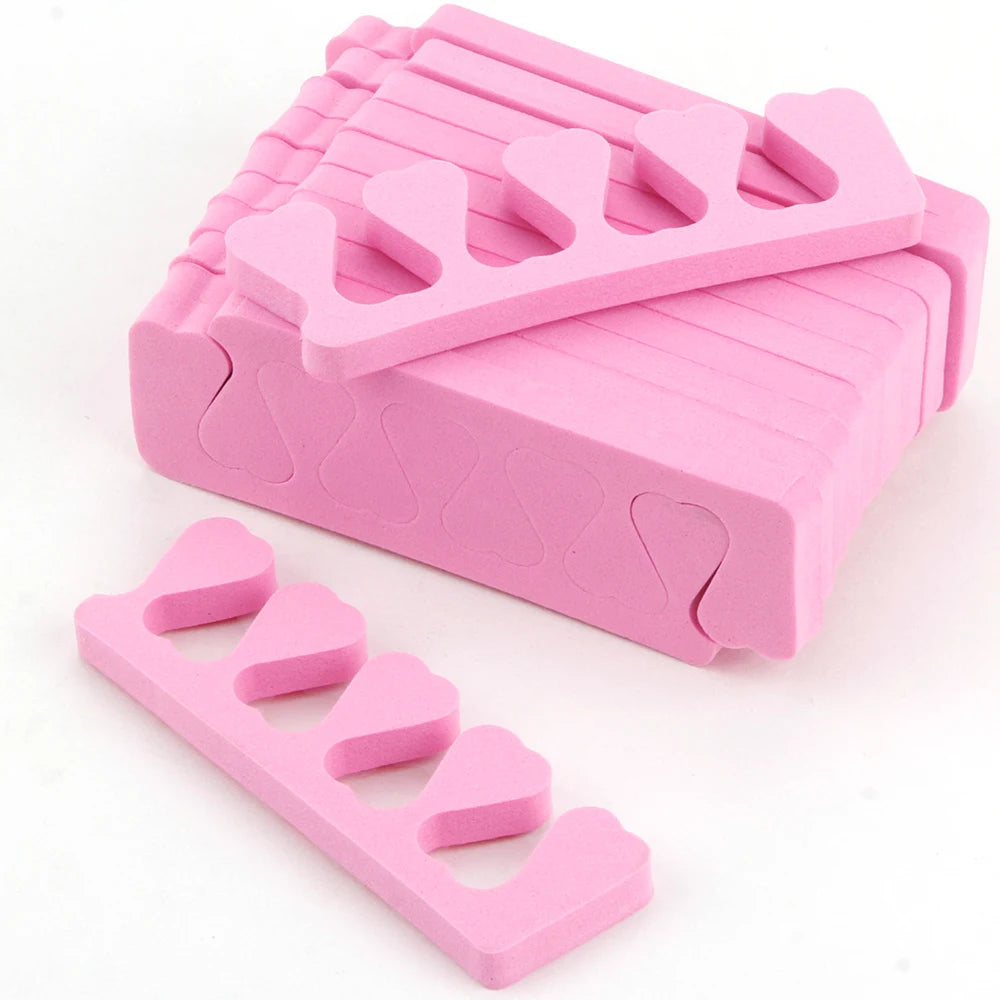 10/20/50Pcs Toe Separator Foot Fingers Separators Spacer Pedicure Toes Spreaders Divider Soft Sponge Manicure Nails Art Tools