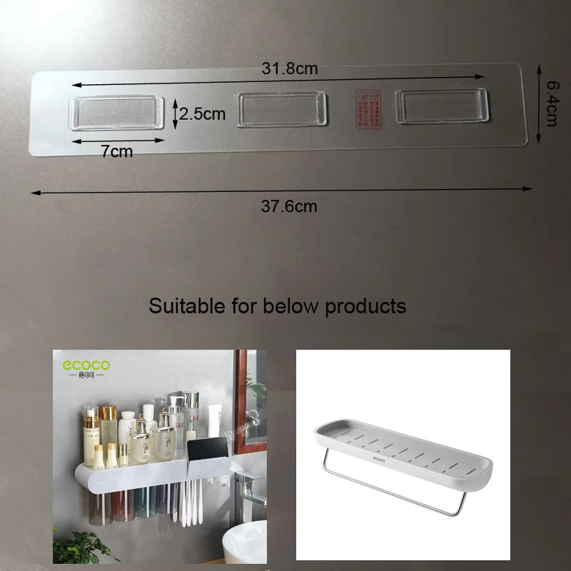 Sticker Adhesive Accessory for ECOCO Wall Mounted Storage Organizer Toothbrush Holder