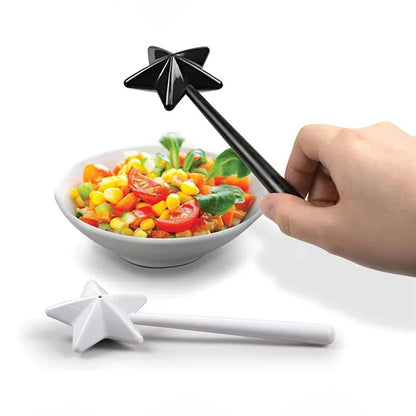 Portable Salt Pepper Shakers Refillable Magical Star Wand Spice Dispenser Seasoning Shaker Set Kitchen & Dining BBQ Supplies