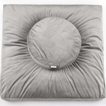 Buckwheat Husk Filled Yoga Throw Pillow Meditation Mat Beginner Yoga Supplies