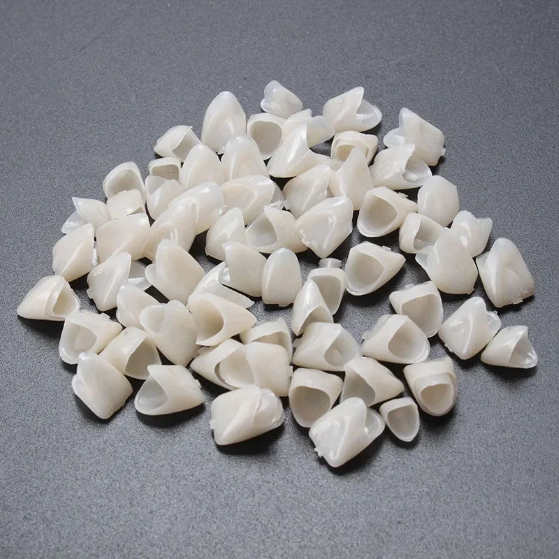 60pcs Resin Teeth Dentistry Dental Temporary Crown Material for Anterior & Molar Teeth Protecting Oral Care Whitening Stable