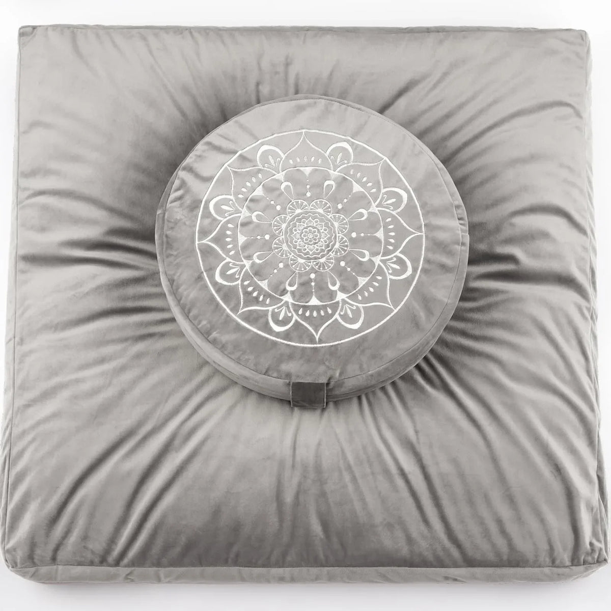 Buckwheat Husk Filled Yoga Throw Pillow Meditation Mat Beginner Yoga Supplies