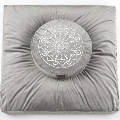 Buckwheat Husk Filled Yoga Throw Pillow Meditation Mat Beginner Yoga Supplies