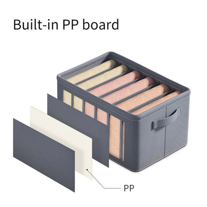 Clothes Organizer Trousers Clothes Jeans Storage Box Underwear Bra Socks Artifact Compartment Box Wardrobe Clothes Organizer