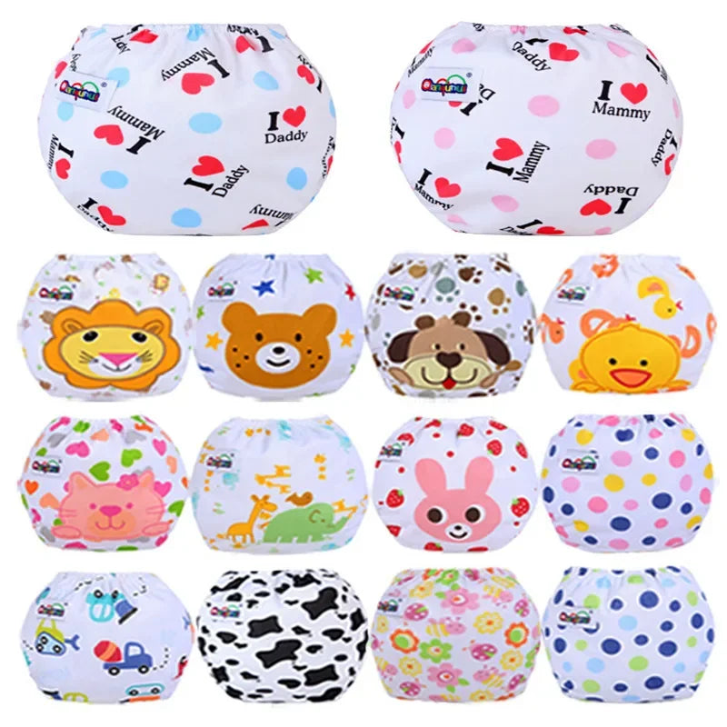 Mother Kids Baby Bare Cloth Diapers Unisex Reusable Washable Infants Children Cotton Cloth Training Panties Nappies Changing