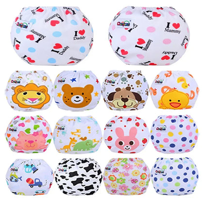 Mother Kids Baby Bare Cloth Diapers Unisex Reusable Washable Infants Children Cotton Cloth Training Panties Nappies Changing