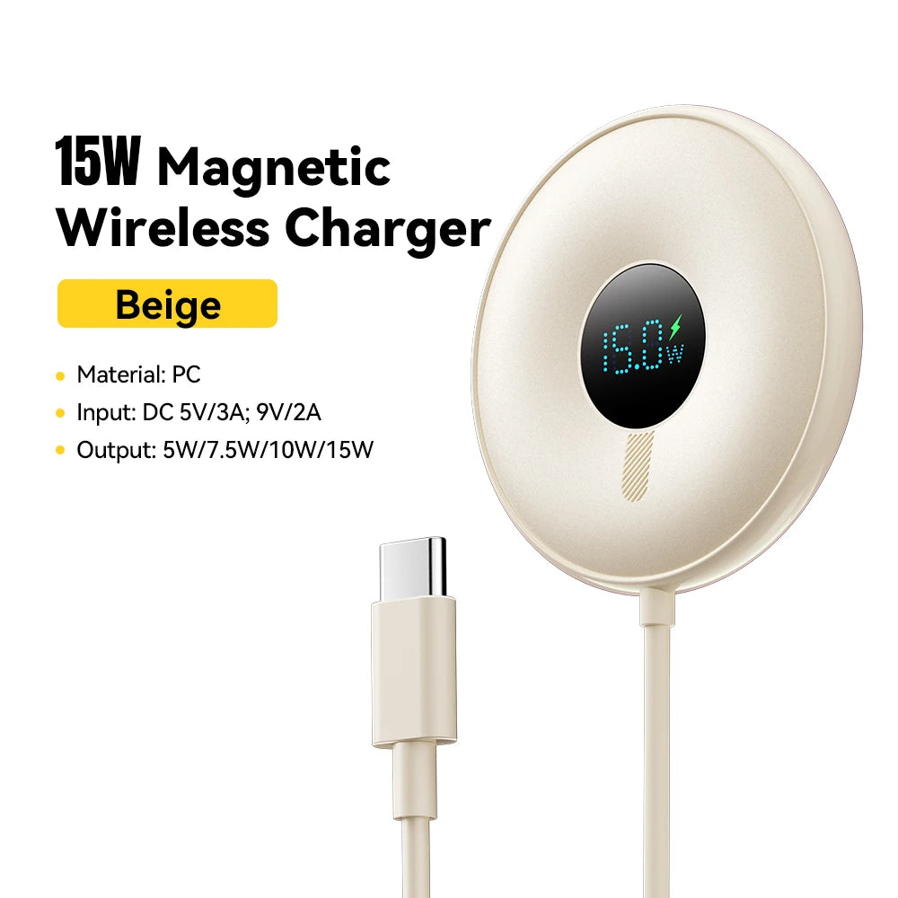 Order the Essager 15W Magnetic Wireless Charger for quick charging, strong magnetic hold, and smooth daily power for iPhones.