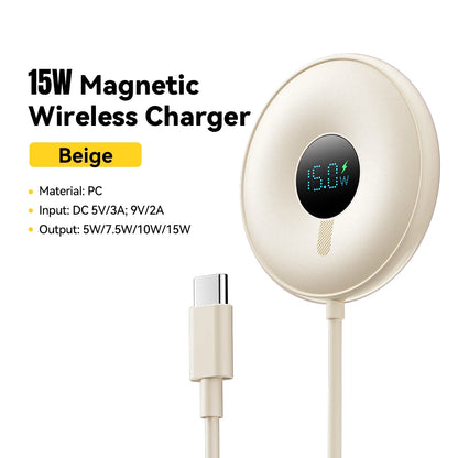 Order the Essager 15W Magnetic Wireless Charger for quick charging, strong magnetic hold, and smooth daily power for iPhones.