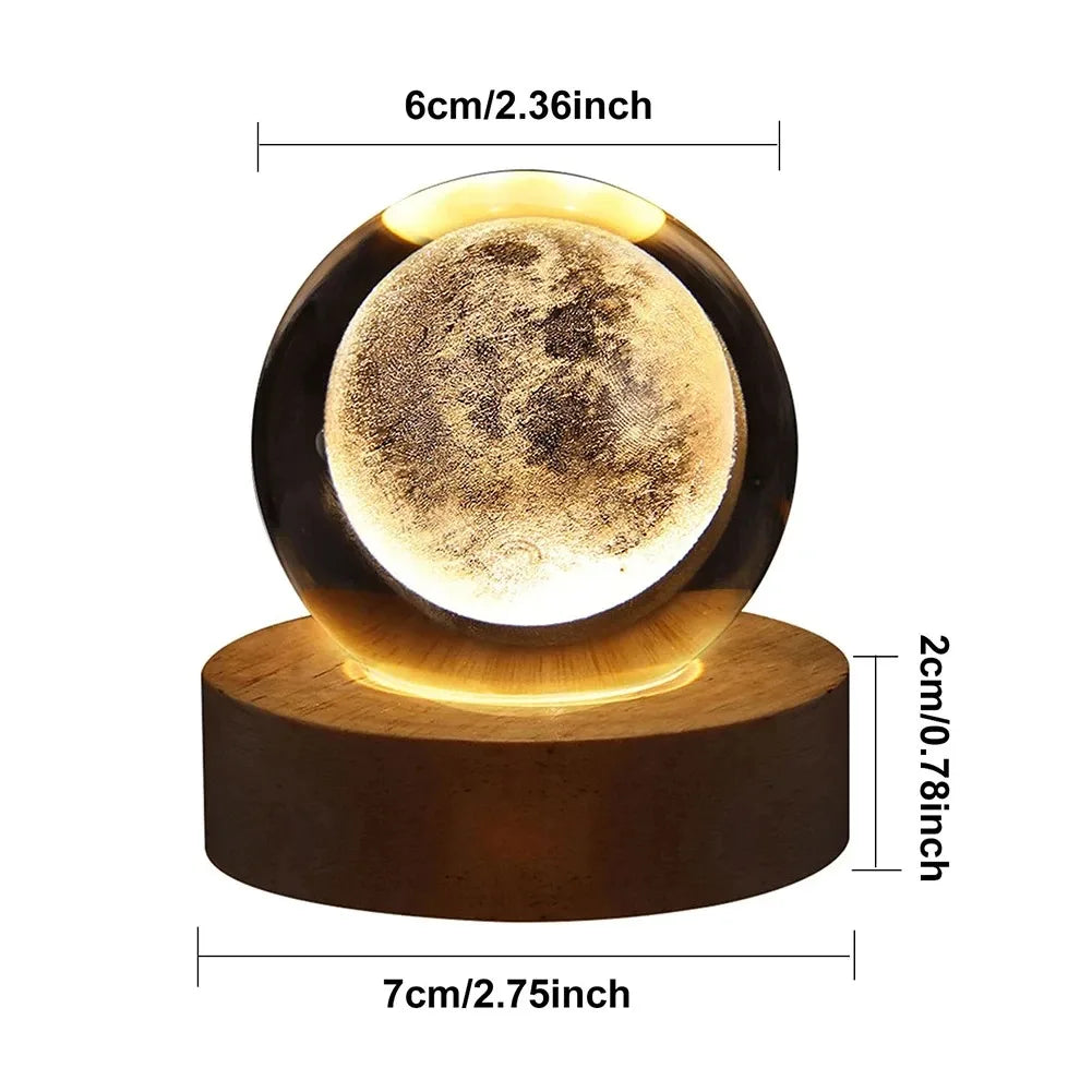 Transform your space with a Crystal Ball Lamp that creates a soft galaxy glow and brings cozy light to your bedroom each evening.