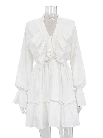 Shop Mini Dresses for Women Sale with chic ruffles, long sleeves, and a flattering A-line fit. Find an elegant dress for parties.