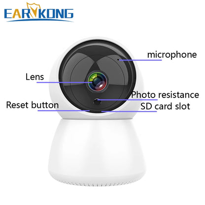 Shop for better home protection today with a Tuya WiFi Indoor Camera offering 2MP HD video & 15m IR night vision for added security.