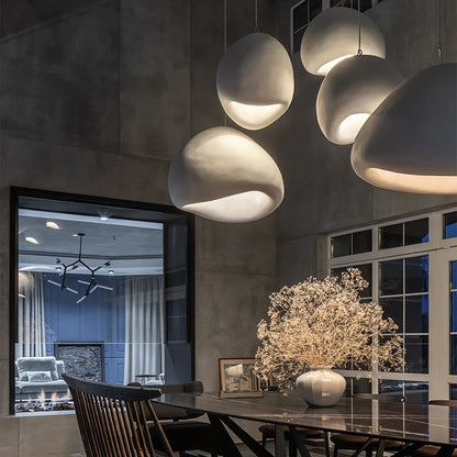 Bring a calm, modern look to your room with the Japanese Wabi Sabi Chandelier for a soft light suited to bedrooms & dining spaces.