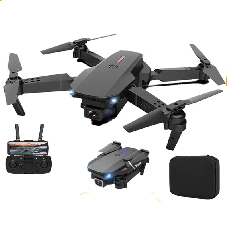 Buy the E88 Pro RC Drone for smooth FPV flights with a Wide Angle Dual HD Camera, foldable design, and height hold for easy control.