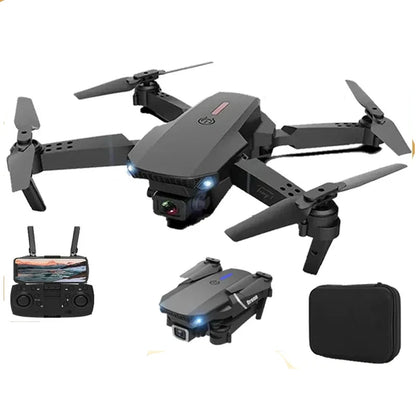 Buy the E88 Pro RC Drone for smooth FPV flights with a Wide Angle Dual HD Camera, foldable design, and height hold for easy control.