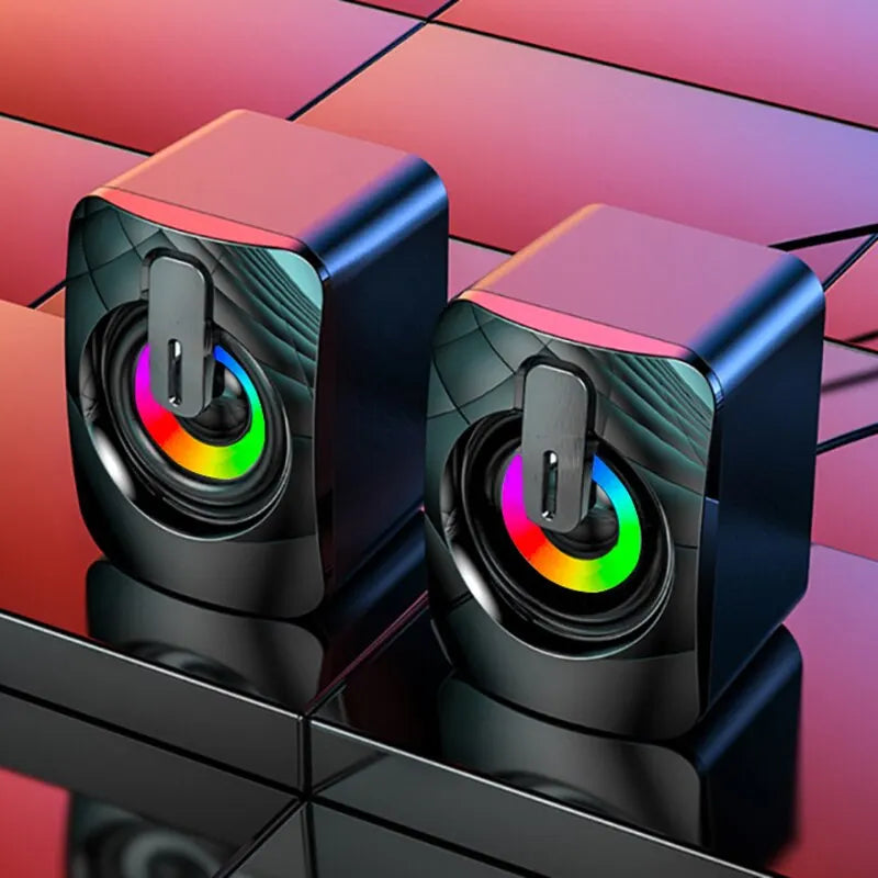 Try Wired HIFI Computer Speakers for clear stereo sound & enjoy USB connectivity with a built-in microphone for your desktop setup.