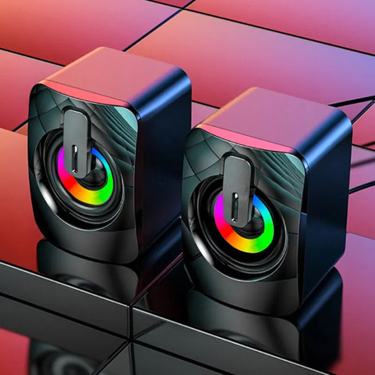 Try Wired HIFI Computer Speakers for clear stereo sound & enjoy USB connectivity with a built-in microphone for your desktop setup.