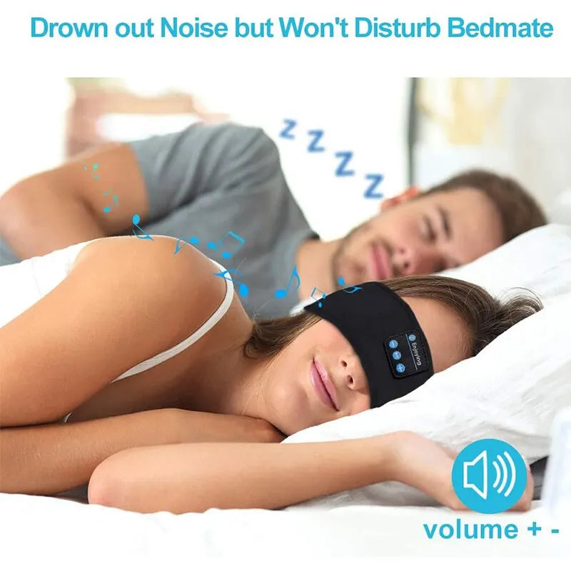 Shop Fone Bluetooth Sports Headband for wireless music, a soft elastic fit for workouts or sleep, with simple USB recharging.
