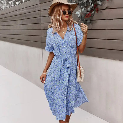 Elevate your wardrobe with a boho midi dress for women, featuring short sleeves & breezy, beach-ready designs for summer style.